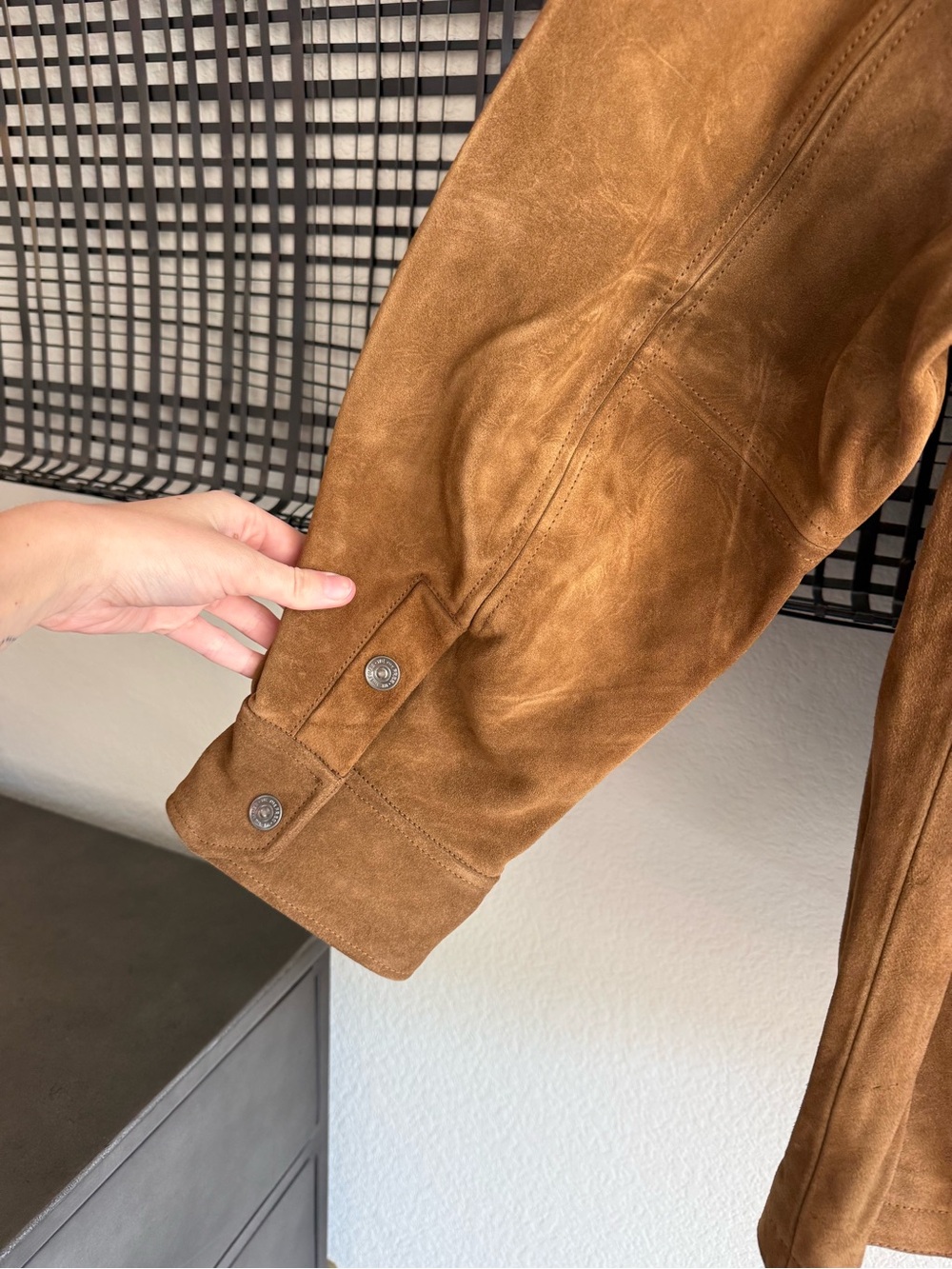 Free people We The Free Rosie Suede Jacket wheat barn brown - Picture 4 of 6